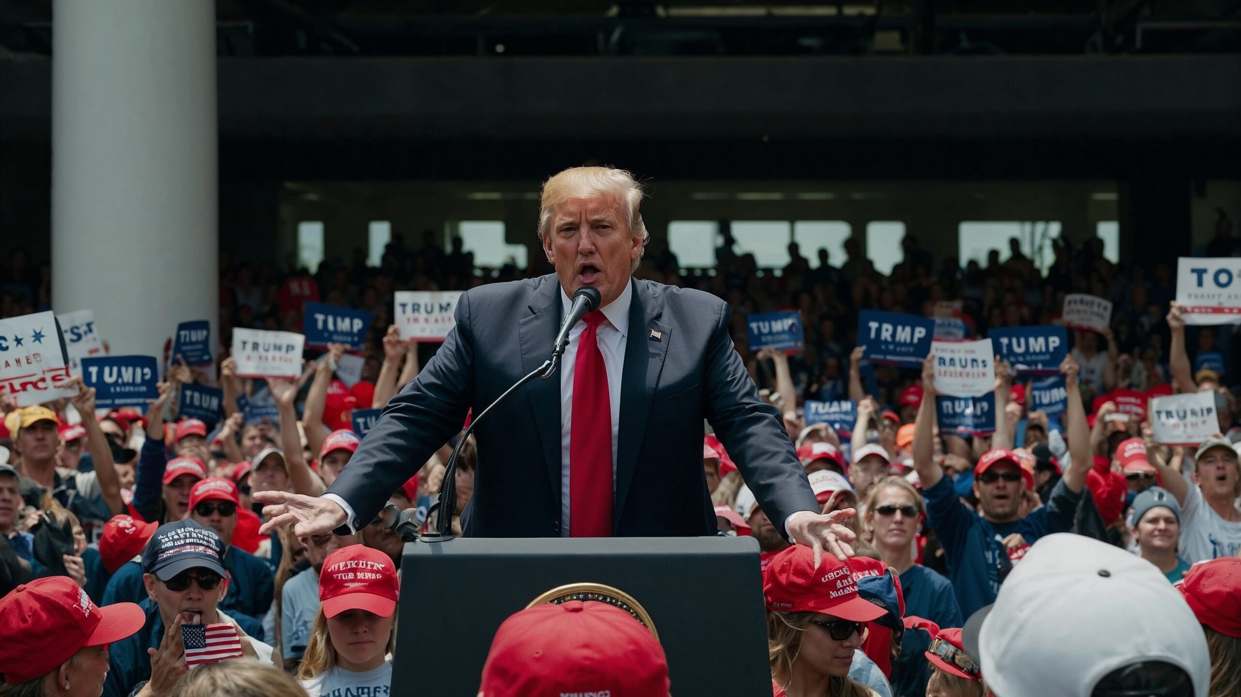 President Trump announcing film tariff policy