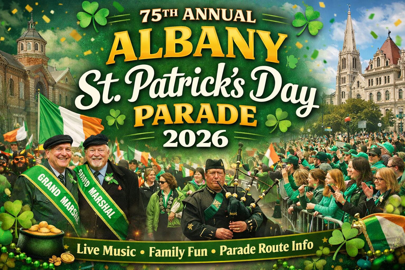 Albany Prepares for 75th Annual St. Patrick’s Day Parade Celebration
